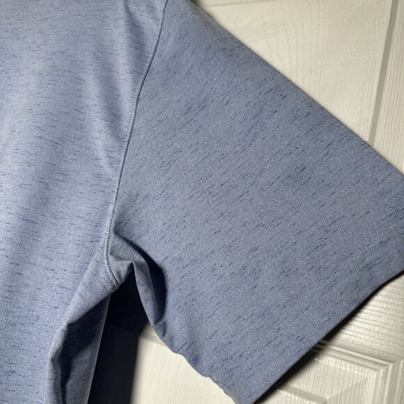 Men’s Walter Hagen 11 Majors Light Blue Heathered Short Sleeve Golf Polo Large - Picture 9 of 9